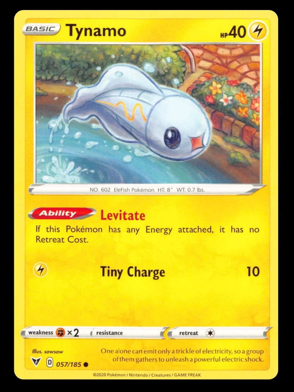 POKEMON CARD TCG - Tynamo - Vivid Voltage - Common - 057/185